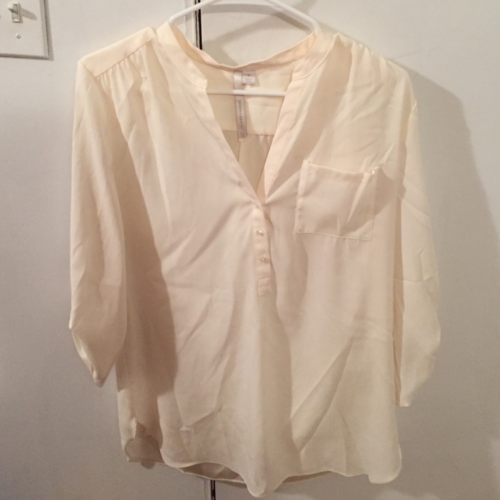 LC Lauren Conrad Cream Tunic