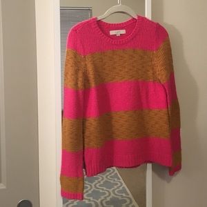 LOFT knit color block sweater