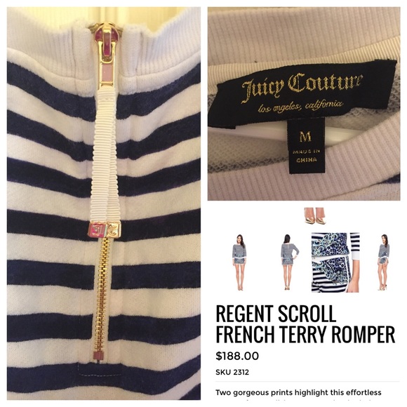 Juicy Couture French Terry Romper - Picture 4 of 4