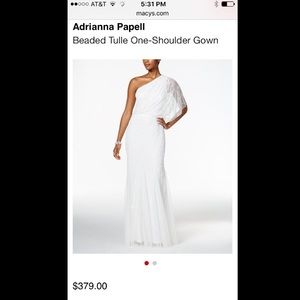 Cream blush dress used once