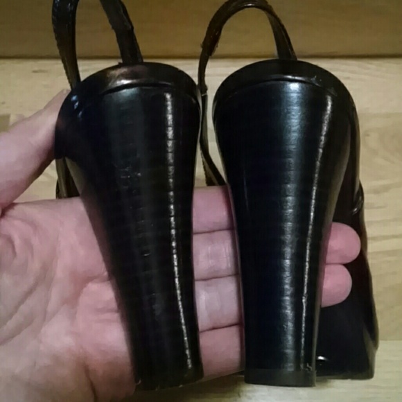 Alfani step n flex metallic bronze heels - Picture 3 of 4