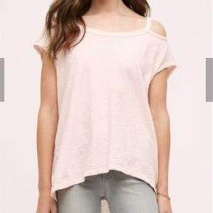 Anthropologie cold shoulder top