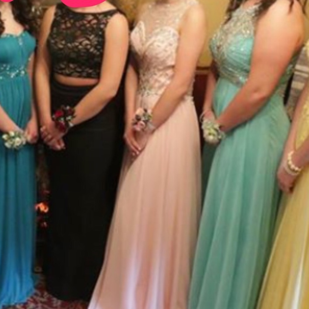 Pink jeweled Prom Dress