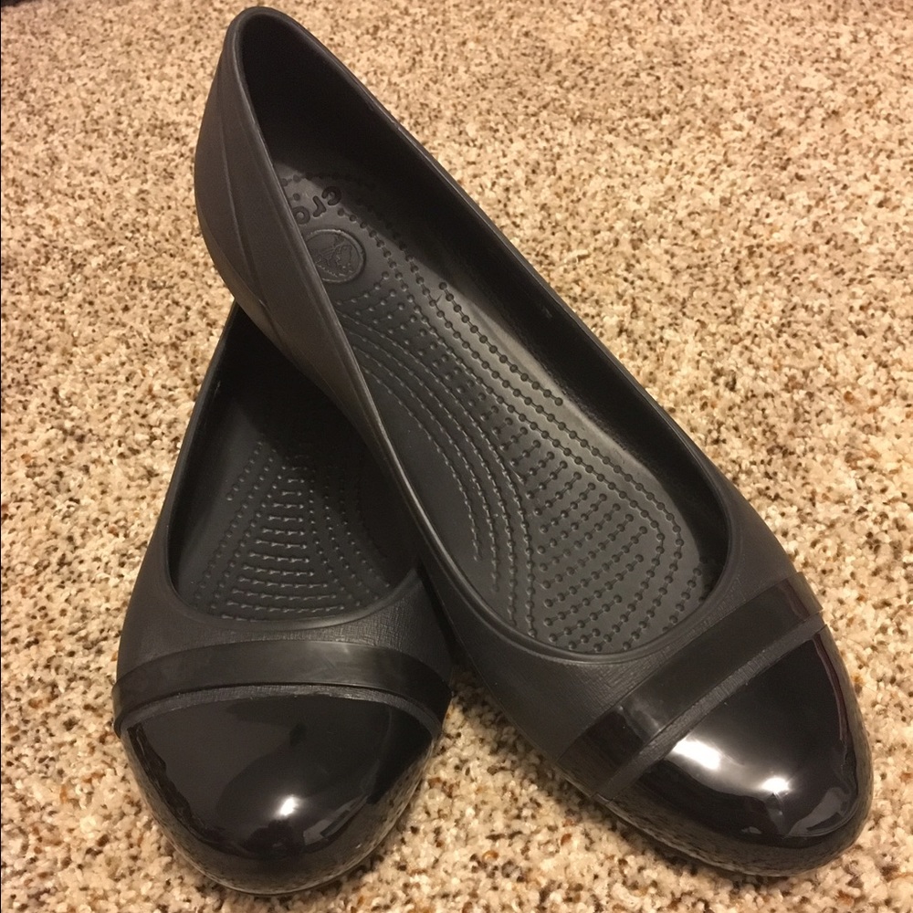 Croc Brand Black Flats