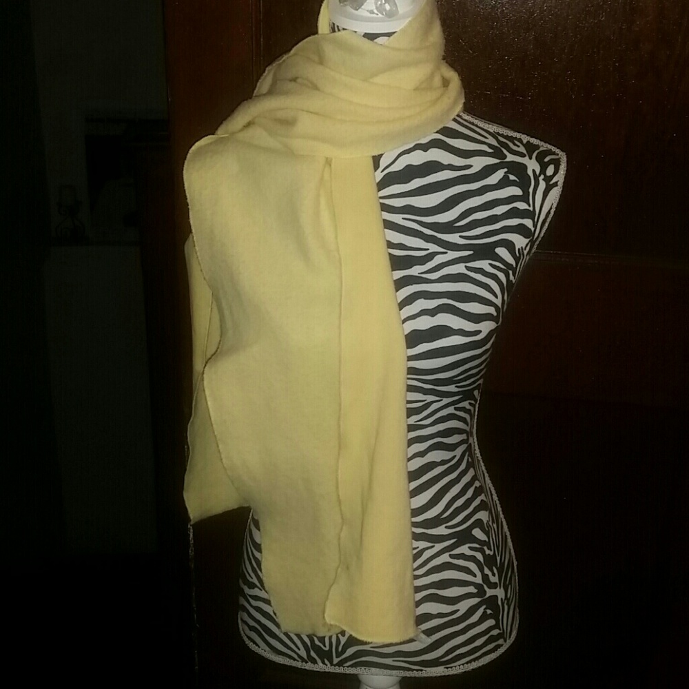 Pale Yellow Warm Winter Scarf