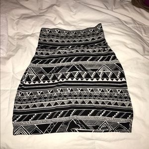 Victoria's Secret tribal bodycon skirt