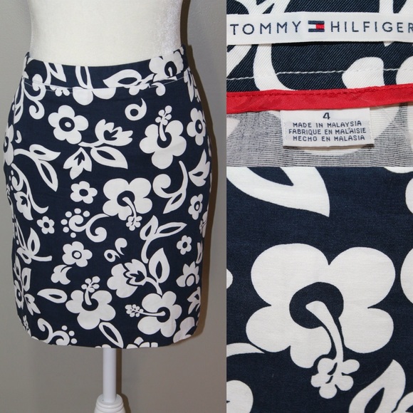 Tommy Hilfiger Dresses & Skirts - 🎈SALE🎈TOMMY HILFIGER Navy Blue & White skirt