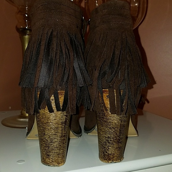 Chocolate Brown Booties - Picture 2 of 3