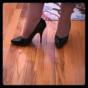 Black stilettos size 10