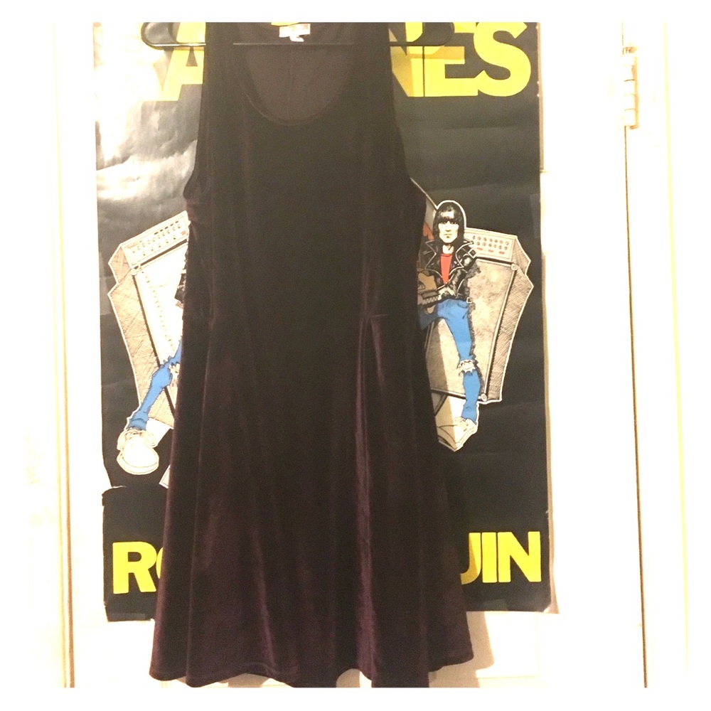 Velvet skater dress Cotton On