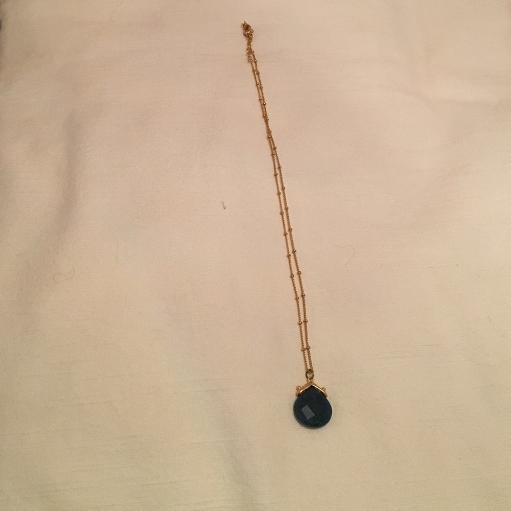 Teal stone necklace