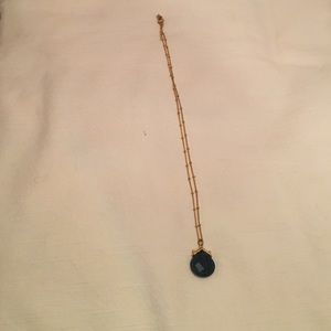 Teal stone necklace
