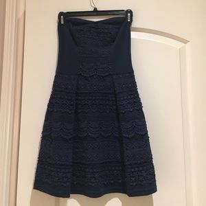 Cute navy blue mini dress