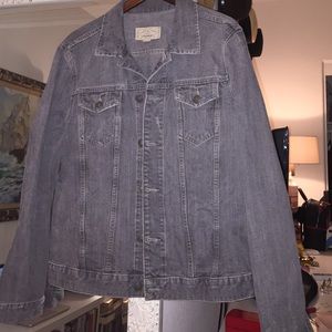 Grey Men's All Saints Denim Jacket
