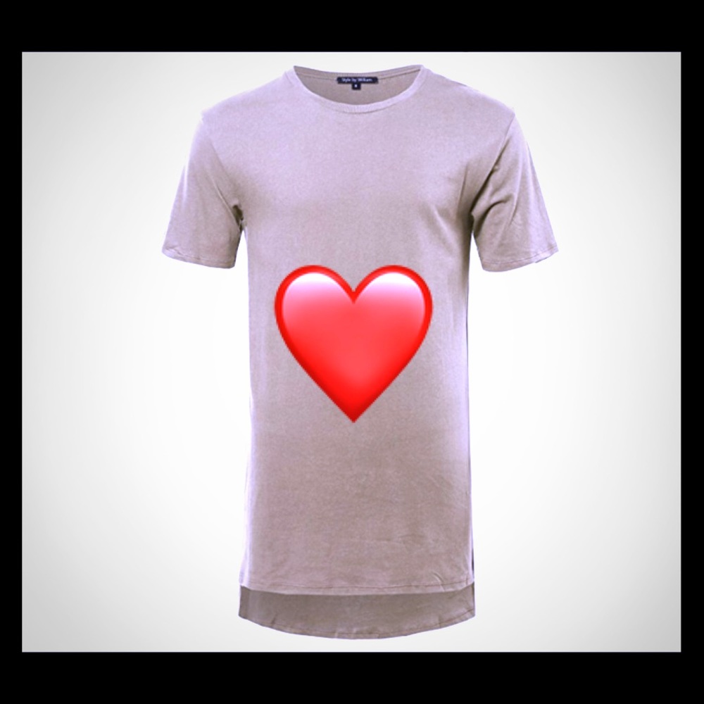 Men's hip hop longline tee in 3 colors