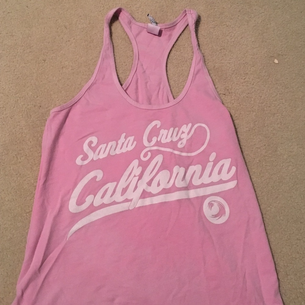 pink Santa Cruz tank top