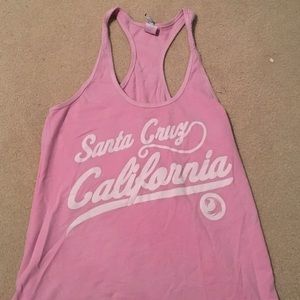 pink Santa Cruz tank top