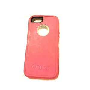 iPhone 5s pink otter box case