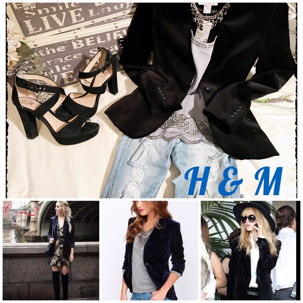 "NWT" H&M Velvet Jacket/Blazer 💜💜💜