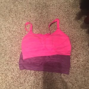 2 sports bras in excellent condition!
