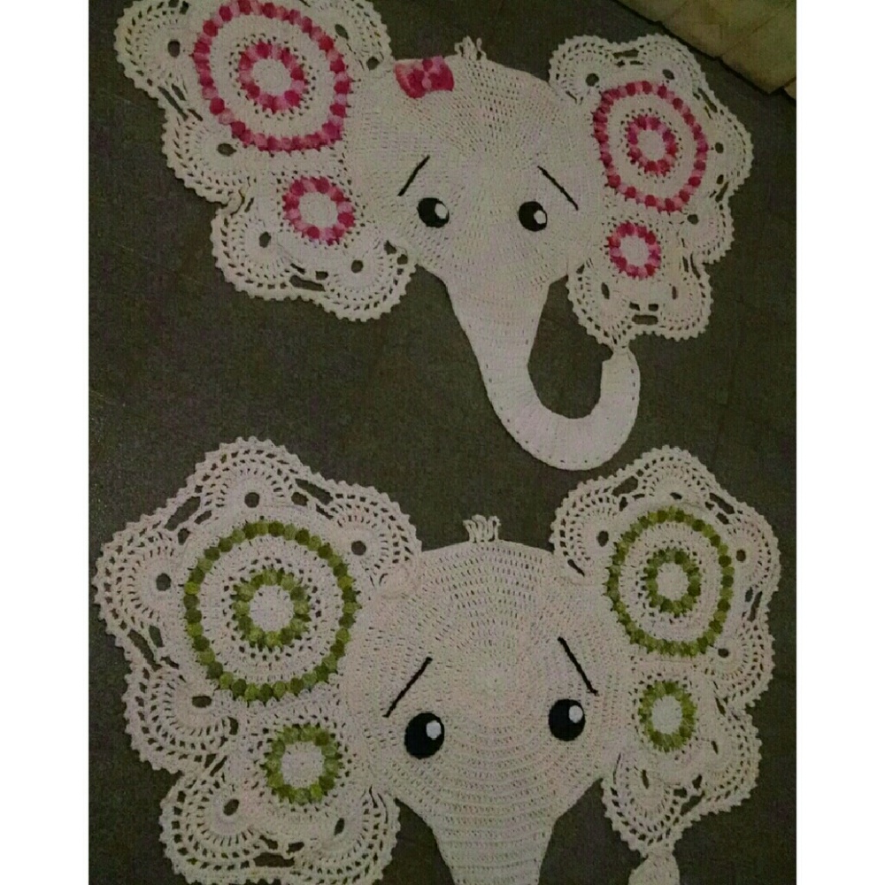 Crochet Elephant Rug - Picture 3 of 3