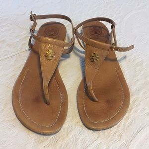 Tan Tory Burch Sandals