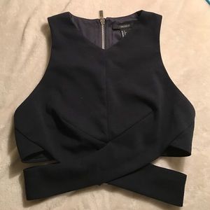 Crop top / navy blue