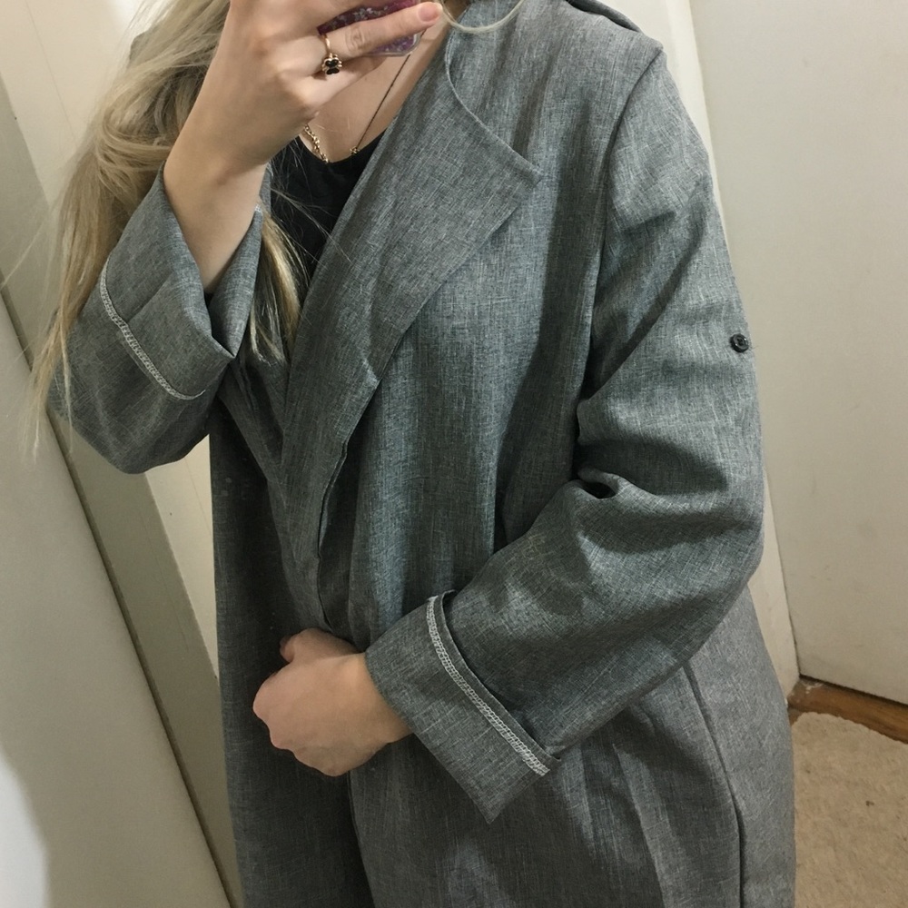 Hemming Sleeves Shoulder Mark thin jacket