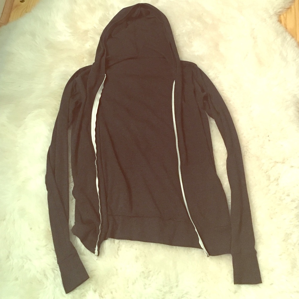 a zip-up hoodie jacket, perfect for fall weather;)