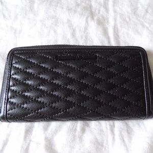 Rebecca Minkoff Love Zip Quilted Leather Wallet