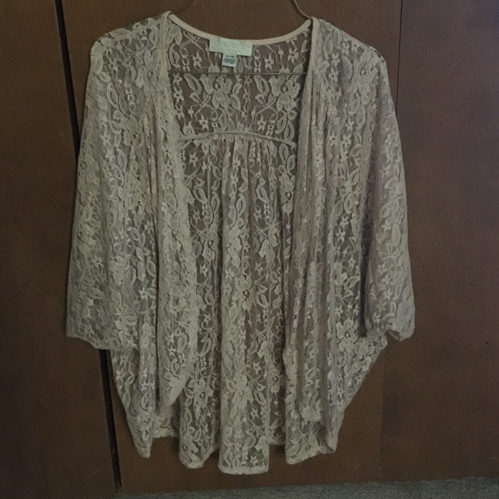 Forever 21+ Batwing Lace Shrug