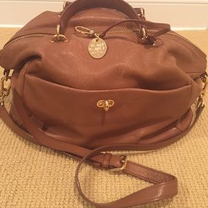 Henri Bendel brown leather bag