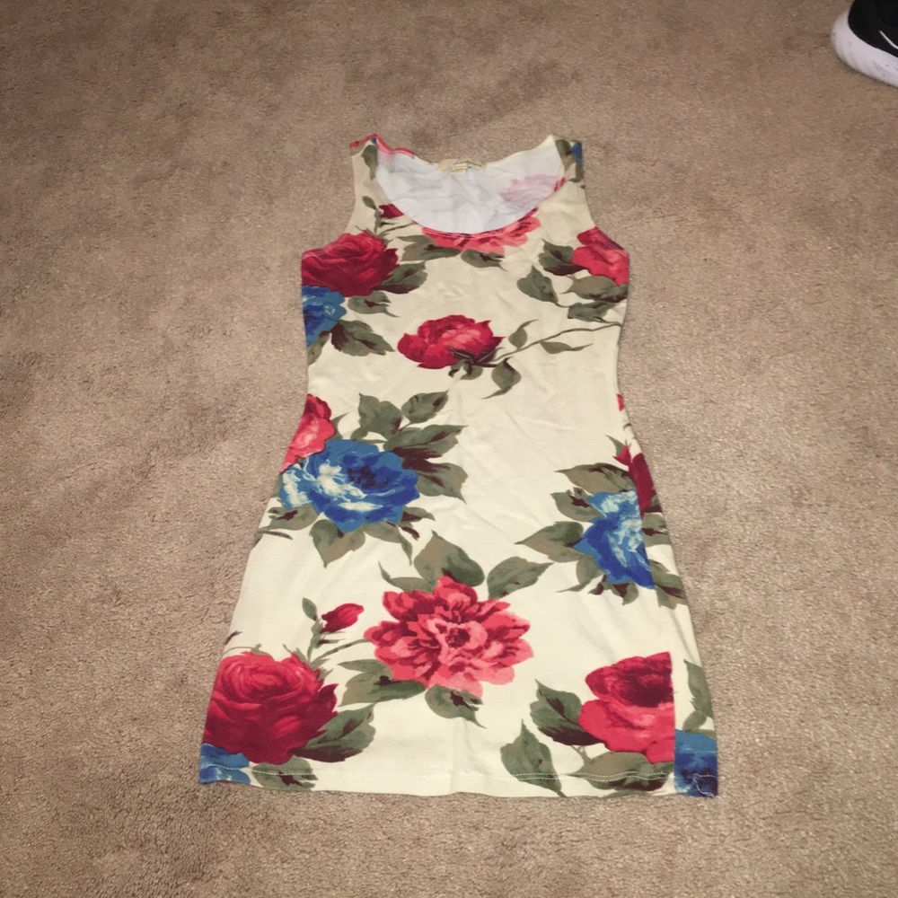 Fitted rose dress