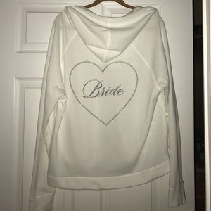 "BRIDE" Zip up hoodie