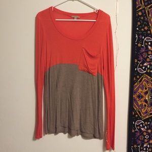 Anthropologie color block long sleeve