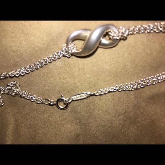 Tiffany eternity necklace and mesh ring together - Picture 4 of 5