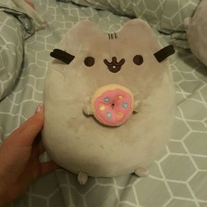 Pusheen with a donut