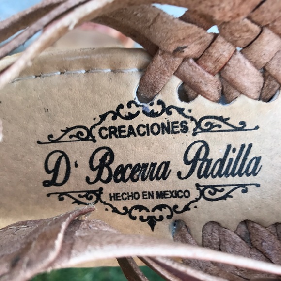 Genuine Handmade Huaraches Flat Sandals Leather - Picture 4 of 4