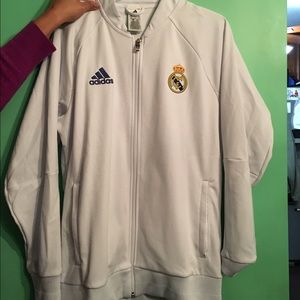 NWOT Adidas Real Madrid zip up jacket
