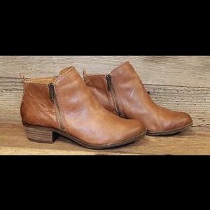 Lucky brand leather ankle boots