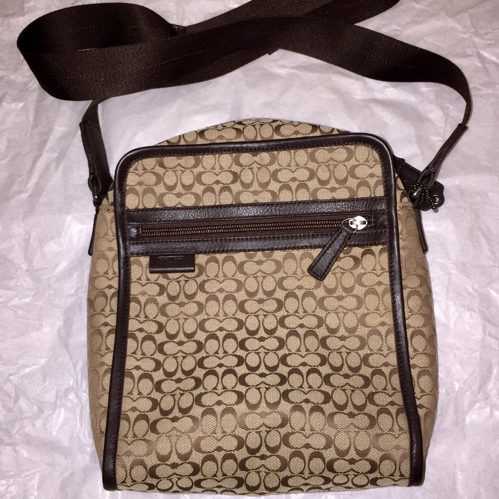 ***SOLD*** COACH Signature Jacquard Messenger Bag