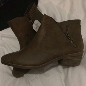 Vegan leather booties super cute!