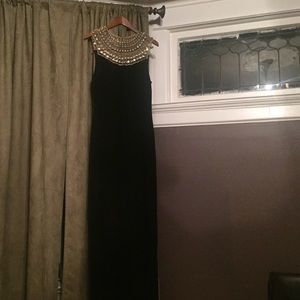 Bebe black gown dress