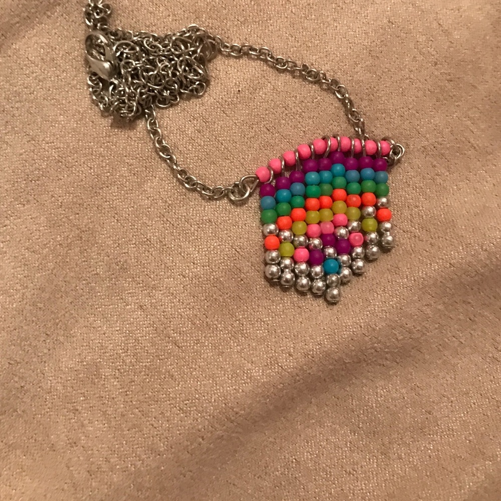A short colorful necklace