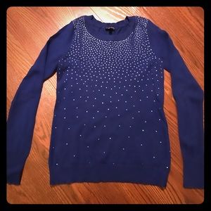 Long Sleeve Sweater with Rhinestones