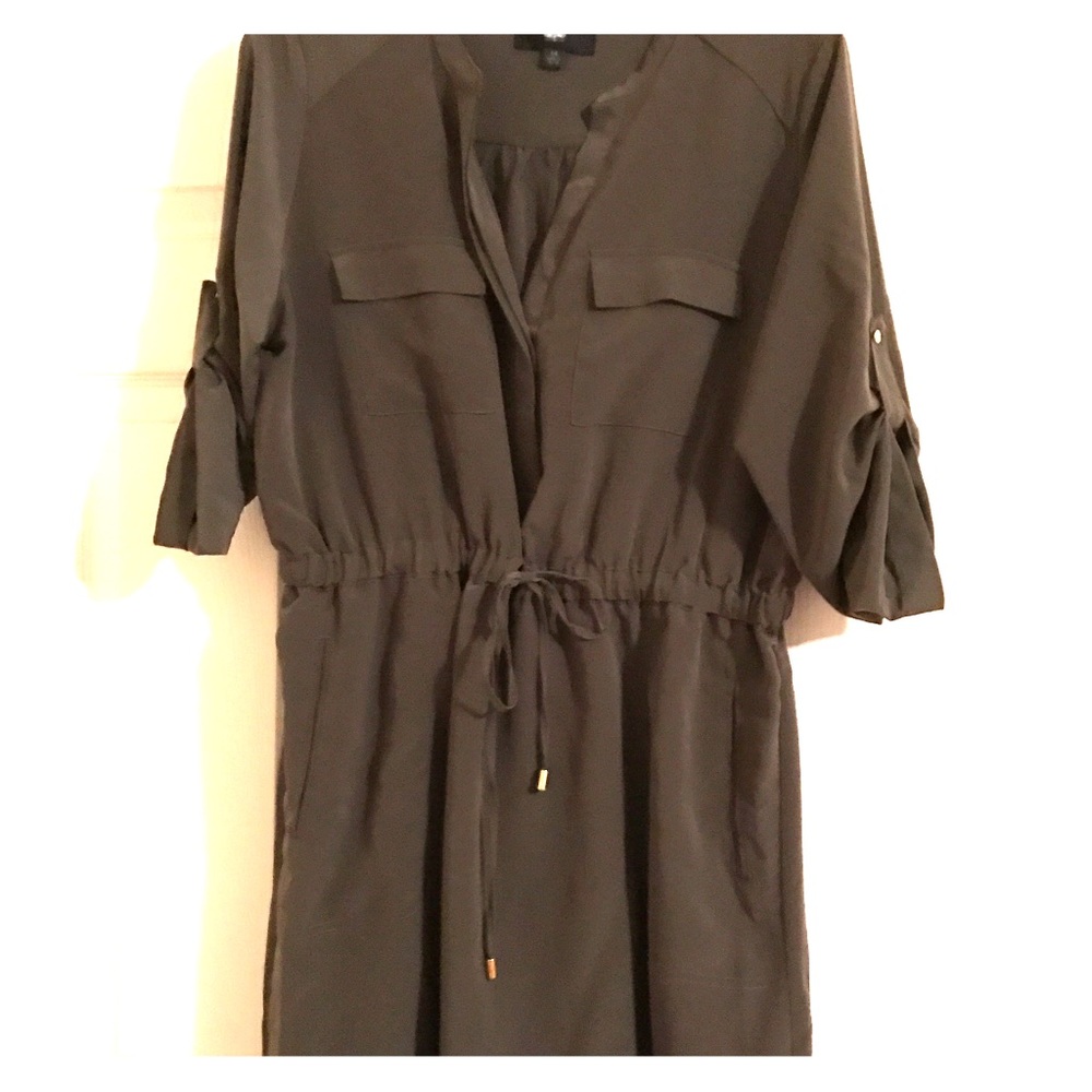 Olive green shirt dress by Mossimo