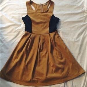 Black and Yellow / Mustard Dress