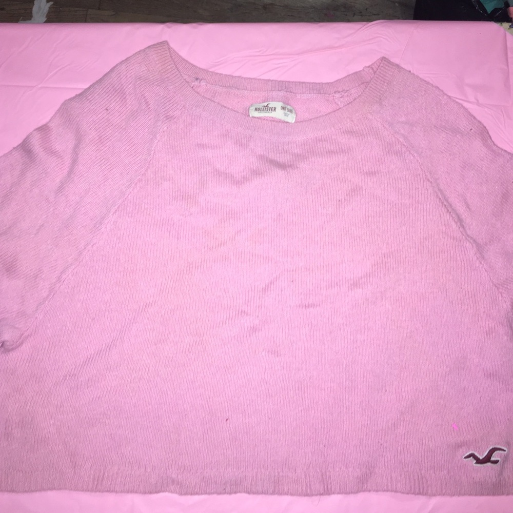 Baby pink crop top