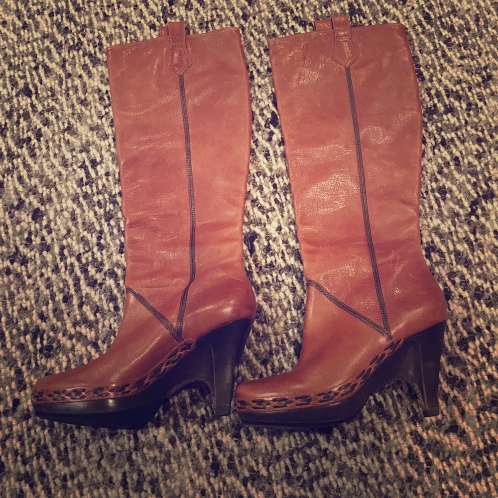 Cole Haan Mid-Calf Heeled Boots