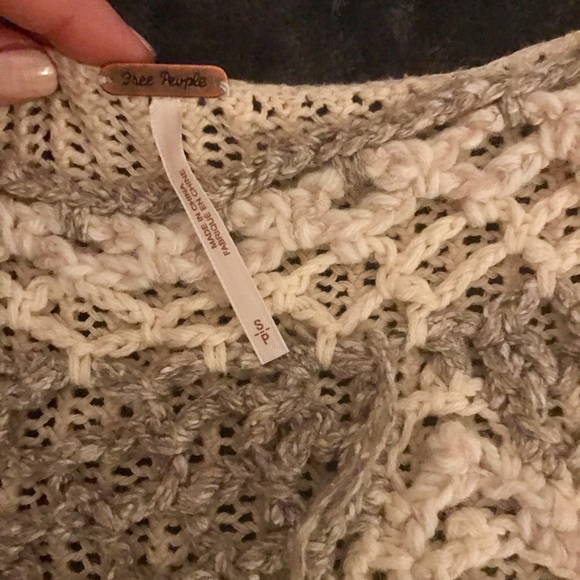 SOLD!! Free People Distressed Knit Sweater - Picture 3 of 4